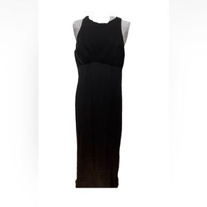 Late Edition long evening gown-velour-polyester-rhinestones-bows-NWOT-Ladies Y2K